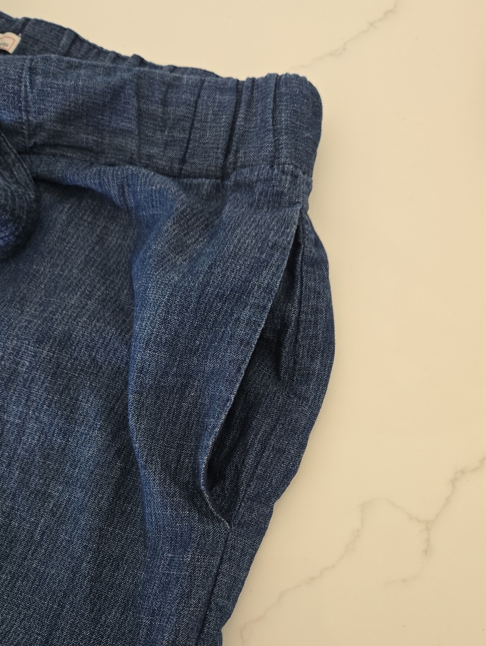 GAP Dark Blue Tie-Front Denim Skirt Size Medium - Picture 7 of 8